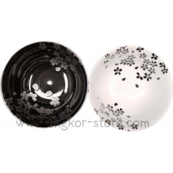 BOL FLEUR NOIR ET BLANC 15...