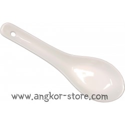 CUILLERE EN PORCELAINE BLANCHE