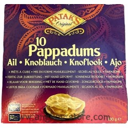 PAPPADUMS A L'AIL - 0.1Kg