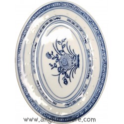 PLAT OVAL BLEU 23 X 16.50...