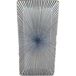 PLAT RECTANGLE BLEU BLANC...